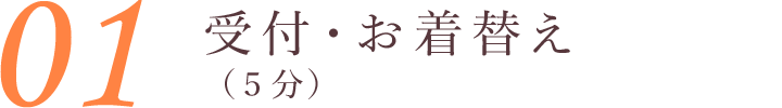 受付・お着替え（5分）